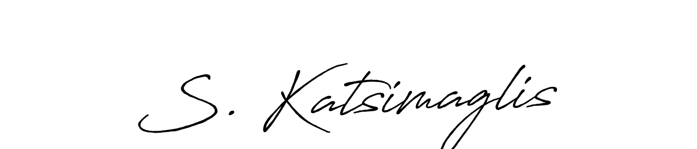 Make a short S. Katsimaglis signature style. Manage your documents anywhere anytime using Antro_Vectra_Bolder. Create and add eSignatures, submit forms, share and send files easily. S. Katsimaglis signature style 7 images and pictures png