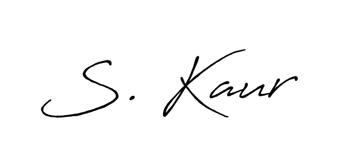 Similarly Antro_Vectra_Bolder is the best handwritten signature design. Signature creator online .You can use it as an online autograph creator for name S. Kaur. S. Kaur signature style 7 images and pictures png