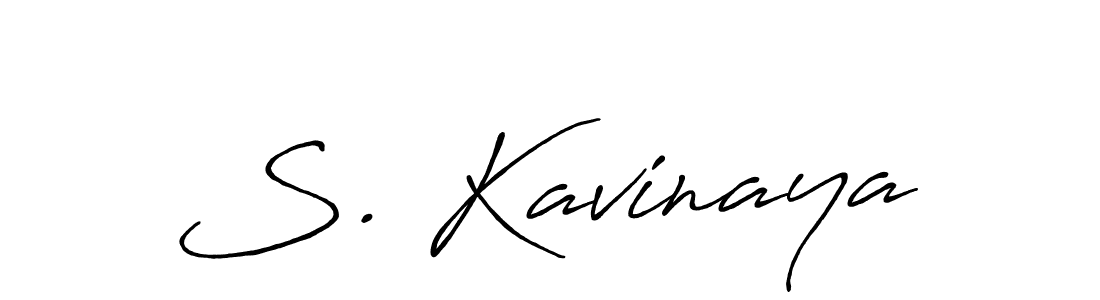 if you are searching for the best signature style for your name S. Kavinaya. so please give up your signature search. here we have designed multiple signature styles  using Antro_Vectra_Bolder. S. Kavinaya signature style 7 images and pictures png