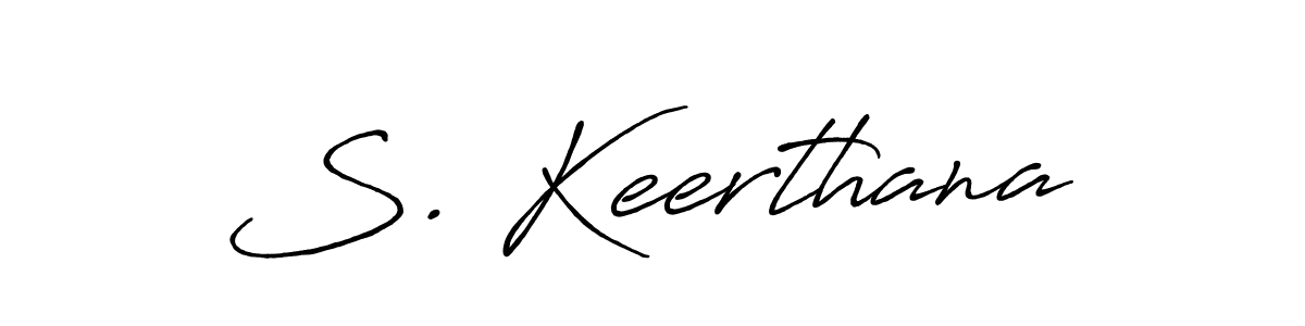 Also You can easily find your signature by using the search form. We will create S. Keerthana name handwritten signature images for you free of cost using Antro_Vectra_Bolder sign style. S. Keerthana signature style 7 images and pictures png