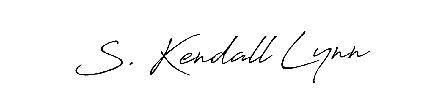 You should practise on your own different ways (Antro_Vectra_Bolder) to write your name (S. Kendall Lynn) in signature. don't let someone else do it for you. S. Kendall Lynn signature style 7 images and pictures png