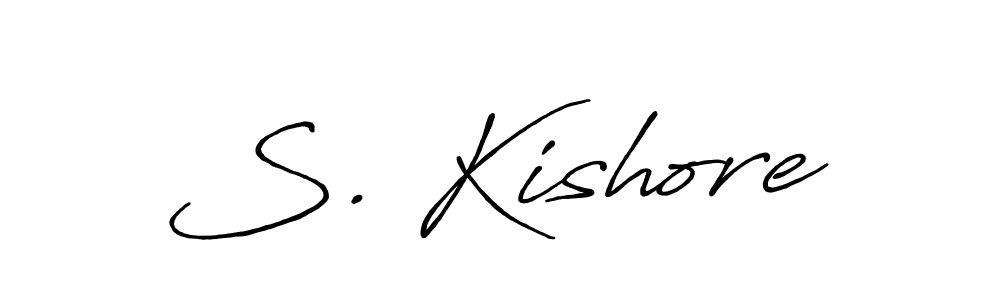 Use a signature maker to create a handwritten signature online. With this signature software, you can design (Antro_Vectra_Bolder) your own signature for name S. Kishore. S. Kishore signature style 7 images and pictures png
