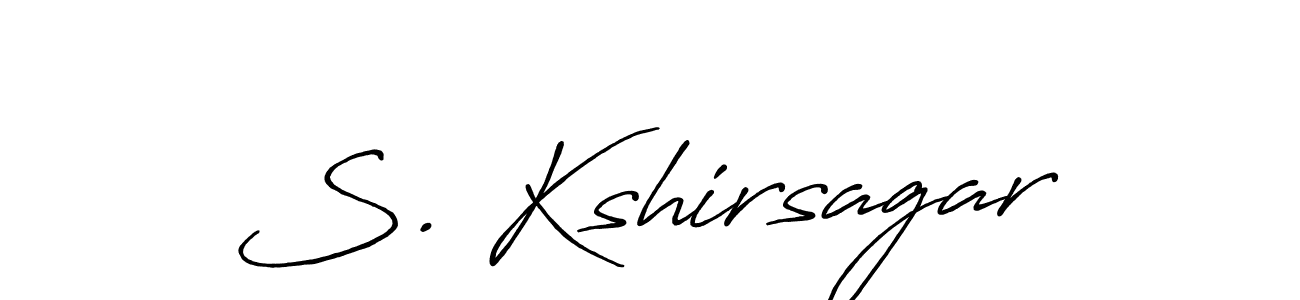 S. Kshirsagar stylish signature style. Best Handwritten Sign (Antro_Vectra_Bolder) for my name. Handwritten Signature Collection Ideas for my name S. Kshirsagar. S. Kshirsagar signature style 7 images and pictures png