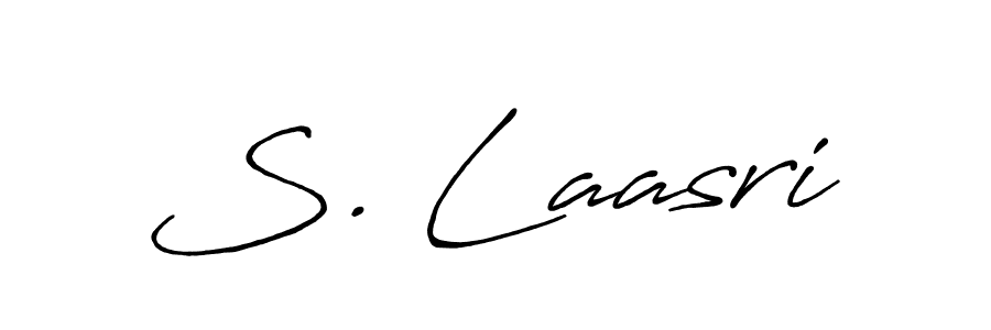 The best way (Antro_Vectra_Bolder) to make a short signature is to pick only two or three words in your name. The name S. Laasri include a total of six letters. For converting this name. S. Laasri signature style 7 images and pictures png