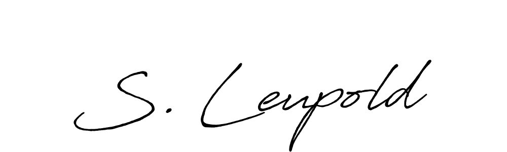 if you are searching for the best signature style for your name S. Leupold. so please give up your signature search. here we have designed multiple signature styles  using Antro_Vectra_Bolder. S. Leupold signature style 7 images and pictures png