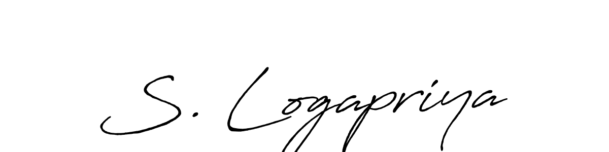 S. Logapriya stylish signature style. Best Handwritten Sign (Antro_Vectra_Bolder) for my name. Handwritten Signature Collection Ideas for my name S. Logapriya. S. Logapriya signature style 7 images and pictures png