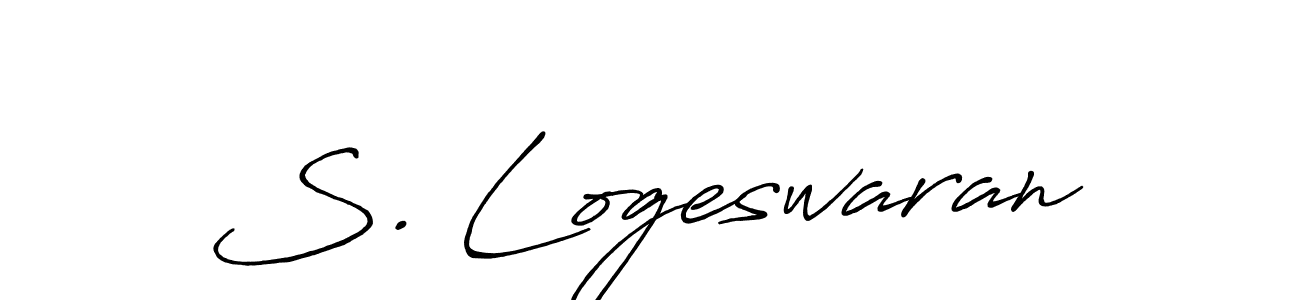 Antro_Vectra_Bolder is a professional signature style that is perfect for those who want to add a touch of class to their signature. It is also a great choice for those who want to make their signature more unique. Get S. Logeswaran name to fancy signature for free. S. Logeswaran signature style 7 images and pictures png