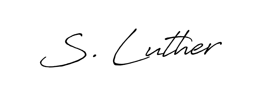 Make a short S. Luther signature style. Manage your documents anywhere anytime using Antro_Vectra_Bolder. Create and add eSignatures, submit forms, share and send files easily. S. Luther signature style 7 images and pictures png