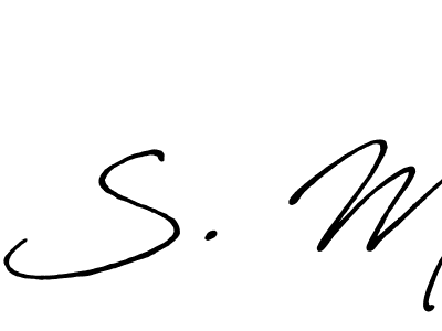 Use a signature maker to create a handwritten signature online. With this signature software, you can design (Antro_Vectra_Bolder) your own signature for name S. M. S. M signature style 7 images and pictures png