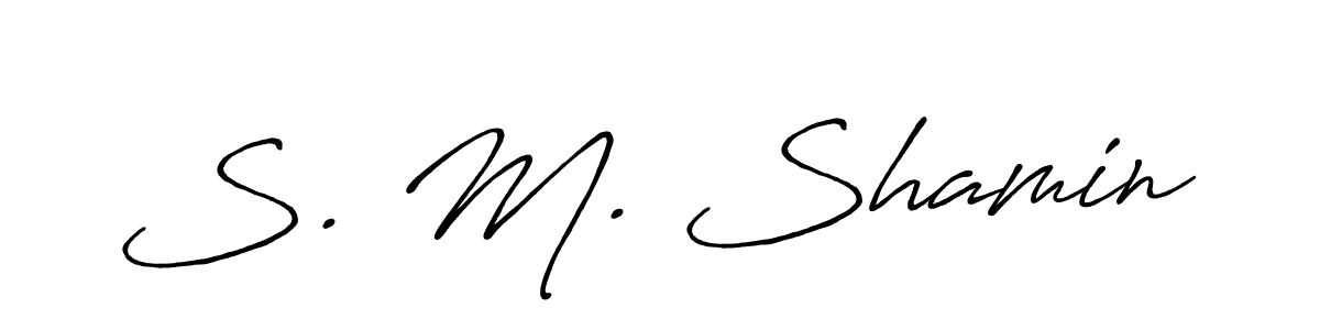 Best and Professional Signature Style for S. M. Shamin. Antro_Vectra_Bolder Best Signature Style Collection. S. M. Shamin signature style 7 images and pictures png