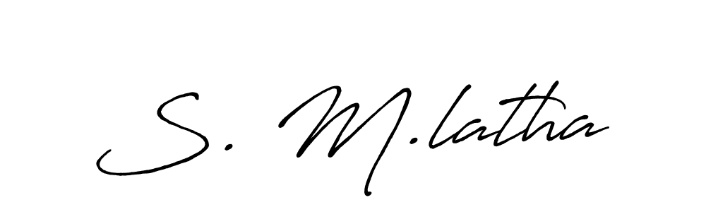 Here are the top 10 professional signature styles for the name S. M.latha. These are the best autograph styles you can use for your name. S. M.latha signature style 7 images and pictures png