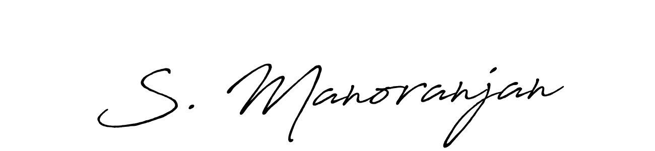 How to make S. Manoranjan signature? Antro_Vectra_Bolder is a professional autograph style. Create handwritten signature for S. Manoranjan name. S. Manoranjan signature style 7 images and pictures png