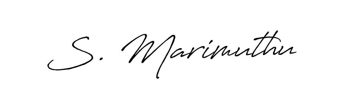 S. Marimuthu stylish signature style. Best Handwritten Sign (Antro_Vectra_Bolder) for my name. Handwritten Signature Collection Ideas for my name S. Marimuthu. S. Marimuthu signature style 7 images and pictures png