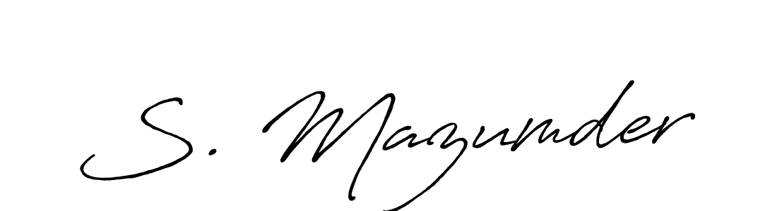 Best and Professional Signature Style for S. Mazumder. Antro_Vectra_Bolder Best Signature Style Collection. S. Mazumder signature style 7 images and pictures png