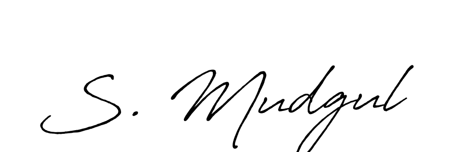 It looks lik you need a new signature style for name S. Mudgul. Design unique handwritten (Antro_Vectra_Bolder) signature with our free signature maker in just a few clicks. S. Mudgul signature style 7 images and pictures png