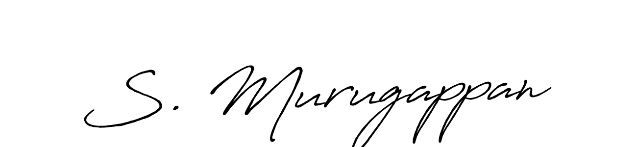 How to make S. Murugappan signature? Antro_Vectra_Bolder is a professional autograph style. Create handwritten signature for S. Murugappan name. S. Murugappan signature style 7 images and pictures png