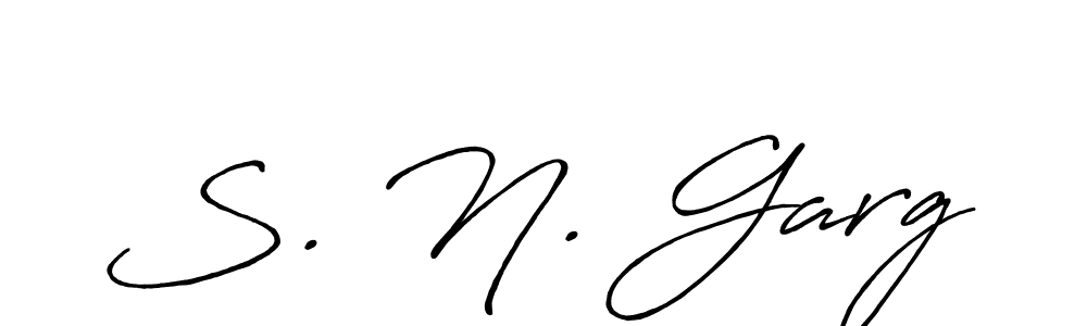 Design your own signature with our free online signature maker. With this signature software, you can create a handwritten (Antro_Vectra_Bolder) signature for name S. N. Garg. S. N. Garg signature style 7 images and pictures png