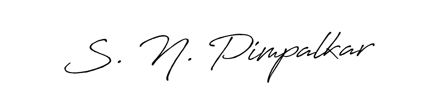 Also we have S. N. Pimpalkar name is the best signature style. Create professional handwritten signature collection using Antro_Vectra_Bolder autograph style. S. N. Pimpalkar signature style 7 images and pictures png