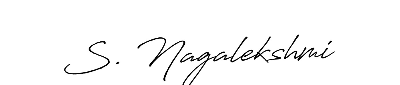 You should practise on your own different ways (Antro_Vectra_Bolder) to write your name (S. Nagalekshmi) in signature. don't let someone else do it for you. S. Nagalekshmi signature style 7 images and pictures png