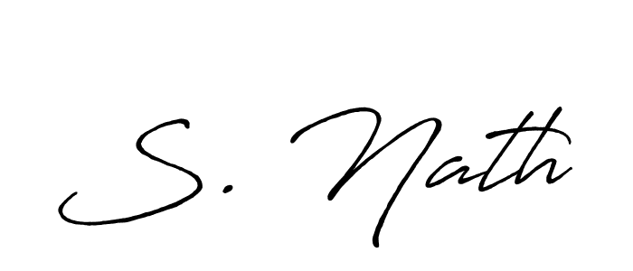 if you are searching for the best signature style for your name S. Nath. so please give up your signature search. here we have designed multiple signature styles  using Antro_Vectra_Bolder. S. Nath signature style 7 images and pictures png