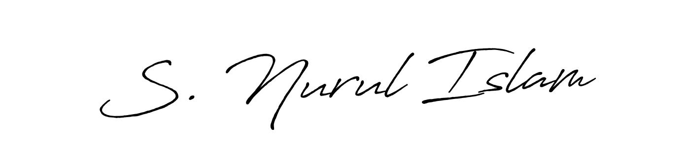 Also You can easily find your signature by using the search form. We will create S. Nurul Islam name handwritten signature images for you free of cost using Antro_Vectra_Bolder sign style. S. Nurul Islam signature style 7 images and pictures png