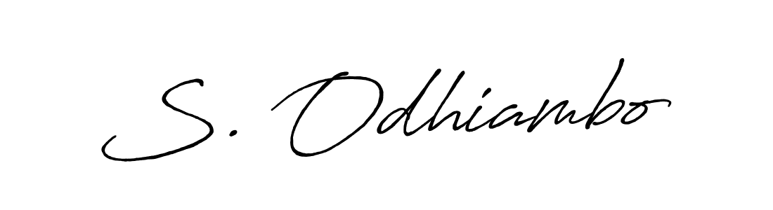 Similarly Antro_Vectra_Bolder is the best handwritten signature design. Signature creator online .You can use it as an online autograph creator for name S. Odhiambo. S. Odhiambo signature style 7 images and pictures png