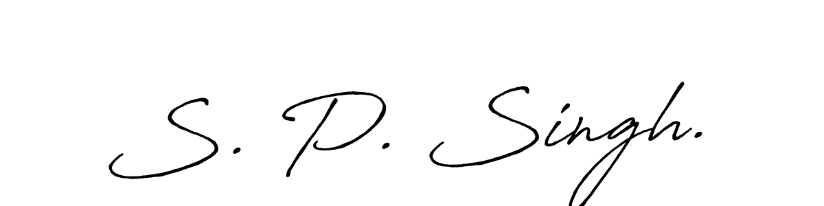 Make a beautiful signature design for name S. P. Singh.. Use this online signature maker to create a handwritten signature for free. S. P. Singh. signature style 7 images and pictures png