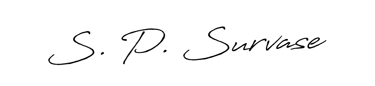 You should practise on your own different ways (Antro_Vectra_Bolder) to write your name (S. P. Survase) in signature. don't let someone else do it for you. S. P. Survase signature style 7 images and pictures png