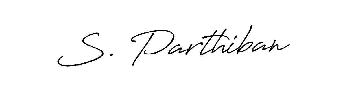 Antro_Vectra_Bolder is a professional signature style that is perfect for those who want to add a touch of class to their signature. It is also a great choice for those who want to make their signature more unique. Get S. Parthiban name to fancy signature for free. S. Parthiban signature style 7 images and pictures png