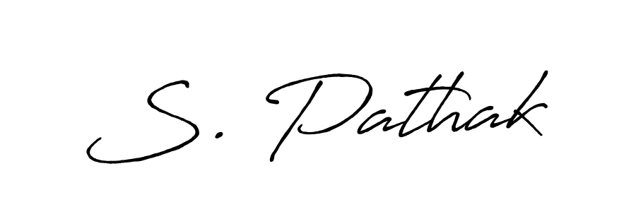 This is the best signature style for the S. Pathak name. Also you like these signature font (Antro_Vectra_Bolder). Mix name signature. S. Pathak signature style 7 images and pictures png