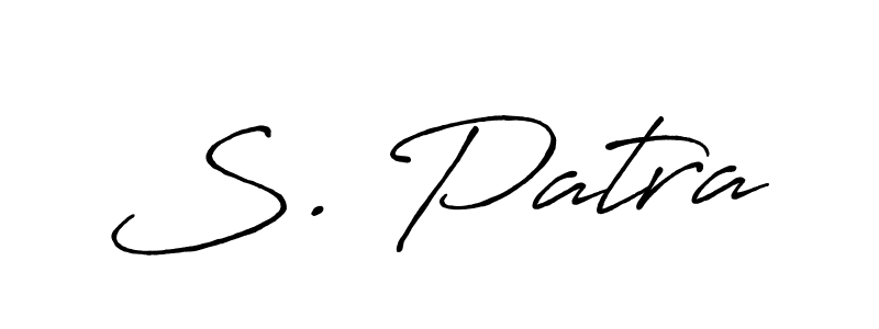 if you are searching for the best signature style for your name S. Patra. so please give up your signature search. here we have designed multiple signature styles  using Antro_Vectra_Bolder. S. Patra signature style 7 images and pictures png