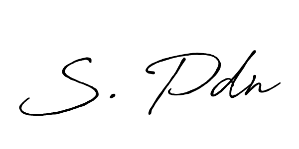 if you are searching for the best signature style for your name S. Pdn. so please give up your signature search. here we have designed multiple signature styles  using Antro_Vectra_Bolder. S. Pdn signature style 7 images and pictures png