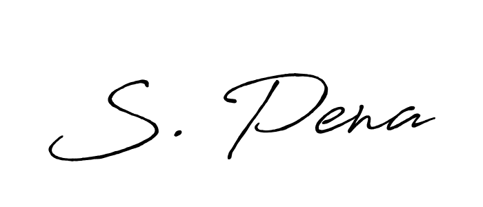 Also we have S. Pena name is the best signature style. Create professional handwritten signature collection using Antro_Vectra_Bolder autograph style. S. Pena signature style 7 images and pictures png