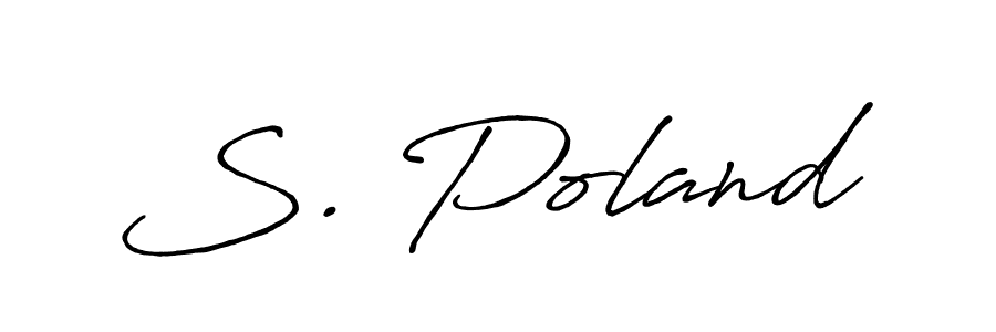 How to Draw S. Poland signature style? Antro_Vectra_Bolder is a latest design signature styles for name S. Poland. S. Poland signature style 7 images and pictures png