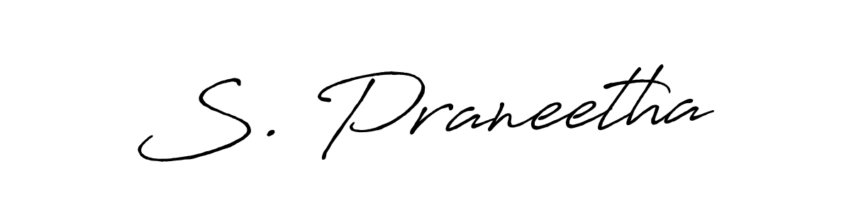 Make a beautiful signature design for name S. Praneetha. Use this online signature maker to create a handwritten signature for free. S. Praneetha signature style 7 images and pictures png