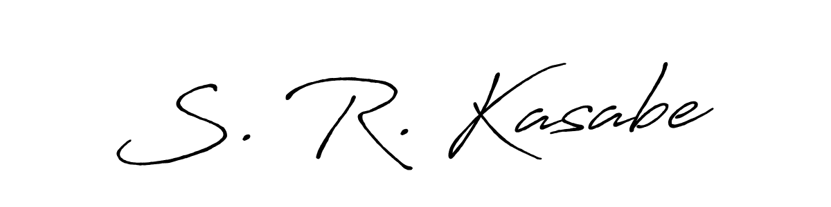 Similarly Antro_Vectra_Bolder is the best handwritten signature design. Signature creator online .You can use it as an online autograph creator for name S. R. Kasabe. S. R. Kasabe signature style 7 images and pictures png