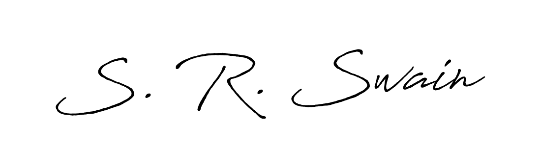 Create a beautiful signature design for name S. R. Swain. With this signature (Antro_Vectra_Bolder) fonts, you can make a handwritten signature for free. S. R. Swain signature style 7 images and pictures png