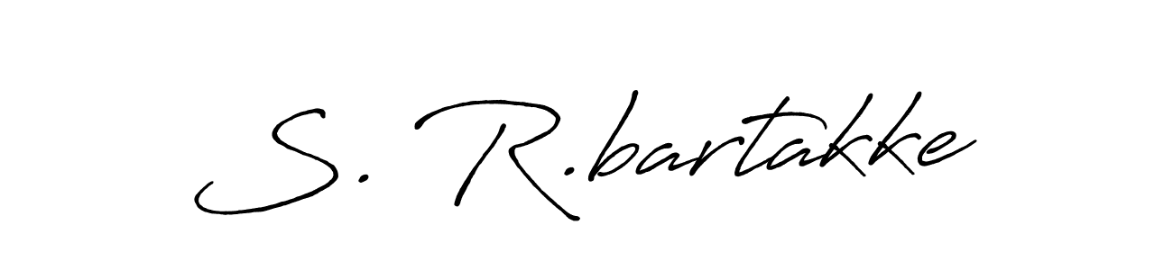 Also we have S. R.bartakke name is the best signature style. Create professional handwritten signature collection using Antro_Vectra_Bolder autograph style. S. R.bartakke signature style 7 images and pictures png