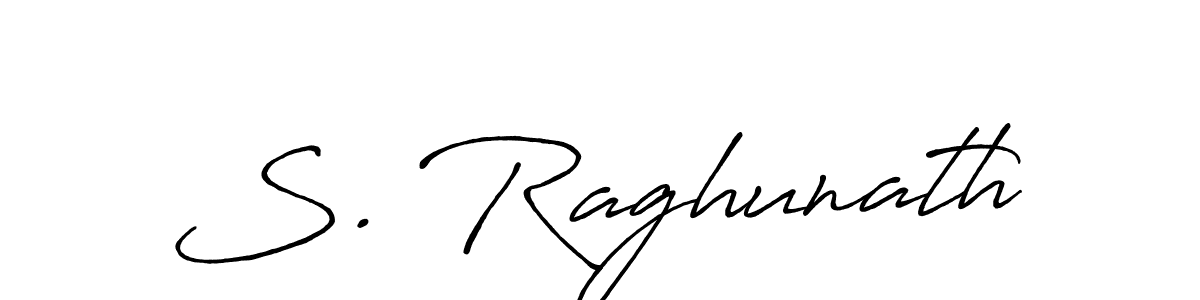 How to make S. Raghunath signature? Antro_Vectra_Bolder is a professional autograph style. Create handwritten signature for S. Raghunath name. S. Raghunath signature style 7 images and pictures png