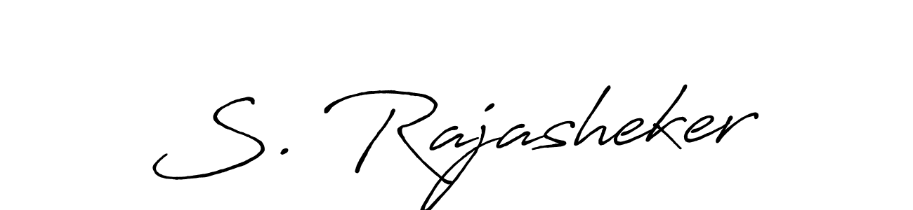 You should practise on your own different ways (Antro_Vectra_Bolder) to write your name (S. Rajasheker) in signature. don't let someone else do it for you. S. Rajasheker signature style 7 images and pictures png