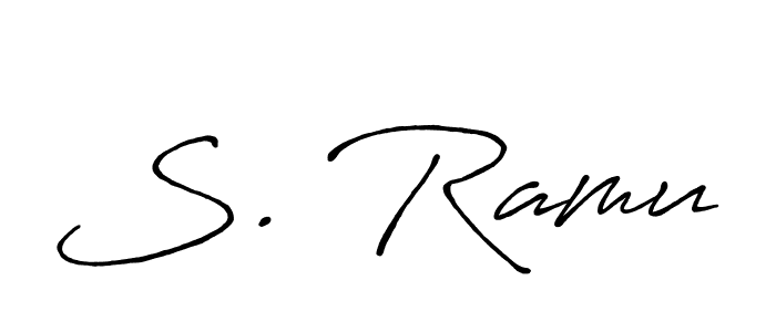 Also You can easily find your signature by using the search form. We will create S. Ramu name handwritten signature images for you free of cost using Antro_Vectra_Bolder sign style. S. Ramu signature style 7 images and pictures png