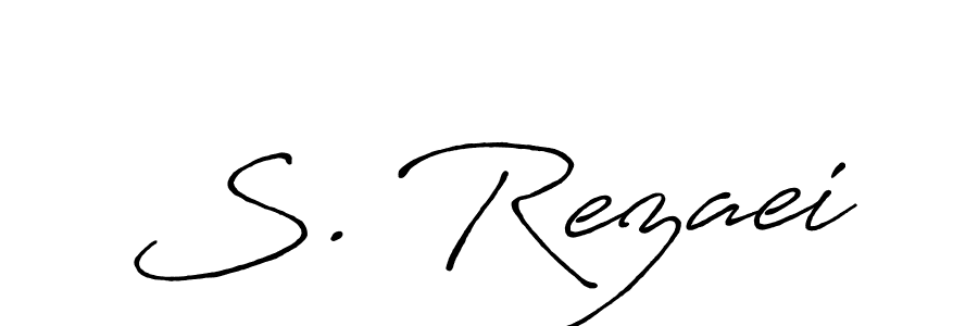 S. Rezaei stylish signature style. Best Handwritten Sign (Antro_Vectra_Bolder) for my name. Handwritten Signature Collection Ideas for my name S. Rezaei. S. Rezaei signature style 7 images and pictures png