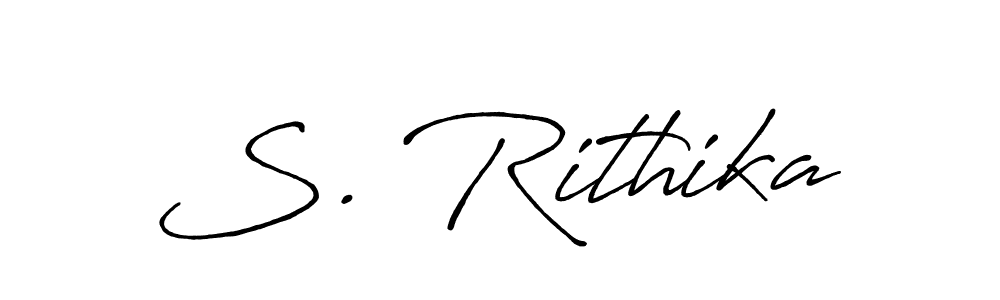 S. Rithika stylish signature style. Best Handwritten Sign (Antro_Vectra_Bolder) for my name. Handwritten Signature Collection Ideas for my name S. Rithika. S. Rithika signature style 7 images and pictures png