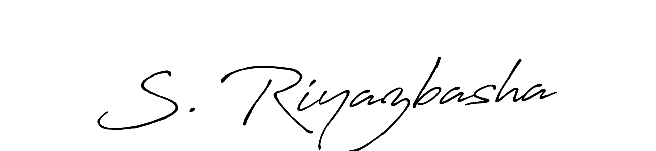 Similarly Antro_Vectra_Bolder is the best handwritten signature design. Signature creator online .You can use it as an online autograph creator for name S. Riyazbasha. S. Riyazbasha signature style 7 images and pictures png