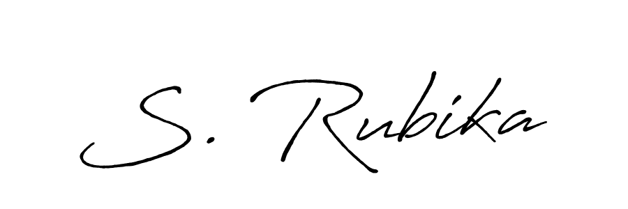 Make a beautiful signature design for name S. Rubika. With this signature (Antro_Vectra_Bolder) style, you can create a handwritten signature for free. S. Rubika signature style 7 images and pictures png