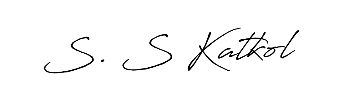 Similarly Antro_Vectra_Bolder is the best handwritten signature design. Signature creator online .You can use it as an online autograph creator for name S. S Katkol. S. S Katkol signature style 7 images and pictures png