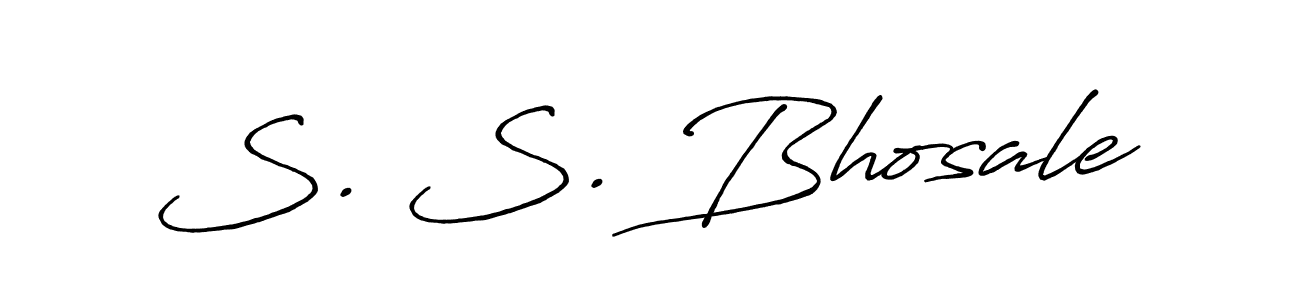 You should practise on your own different ways (Antro_Vectra_Bolder) to write your name (S. S. Bhosale) in signature. don't let someone else do it for you. S. S. Bhosale signature style 7 images and pictures png