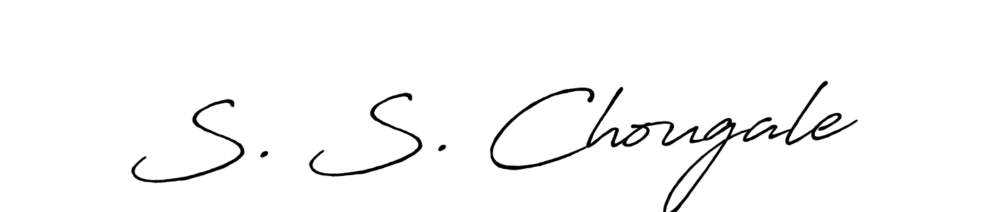 Create a beautiful signature design for name S. S. Chougale. With this signature (Antro_Vectra_Bolder) fonts, you can make a handwritten signature for free. S. S. Chougale signature style 7 images and pictures png