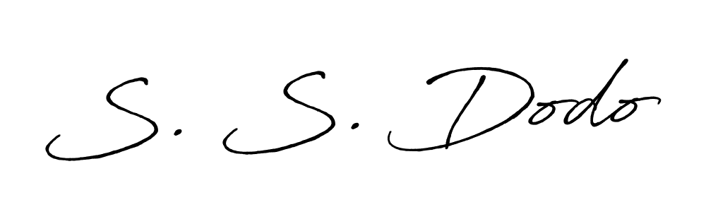 How to make S. S. Dodo signature? Antro_Vectra_Bolder is a professional autograph style. Create handwritten signature for S. S. Dodo name. S. S. Dodo signature style 7 images and pictures png