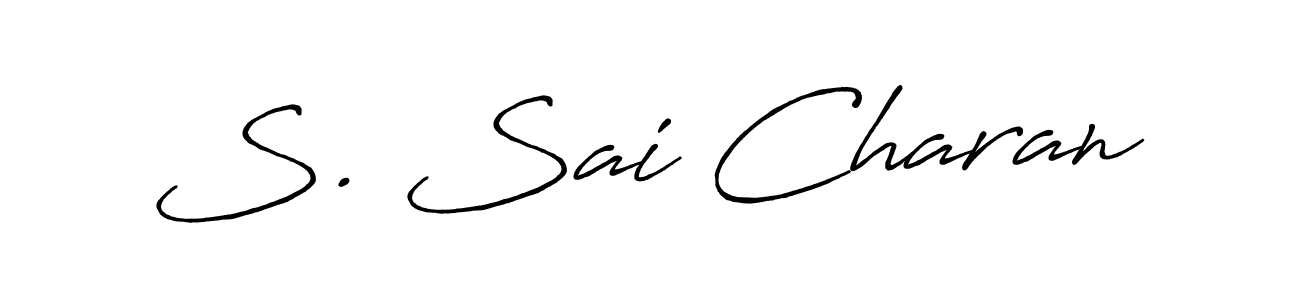 Check out images of Autograph of S. Sai Charan name. Actor S. Sai Charan Signature Style. Antro_Vectra_Bolder is a professional sign style online. S. Sai Charan signature style 7 images and pictures png